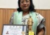 डॉ.मीनाक्षी शारदा आईएमए द्वारा ‘नेशनल एकेडमिक अवार्ड’ से सम्मानित