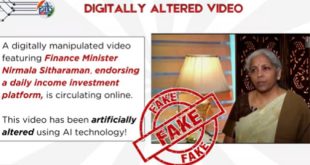 Fake AI Video Shows FM Nirmala Sitharaman Promoting Investment Scheme Promising ₹5,000 Per Hour
