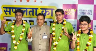 JEE-Main 2026 : देश के 12 टॉपर स्टूडेंट्स में 7 एलन से